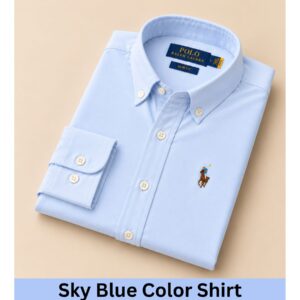 Sky Blue Color Oxford Cotton