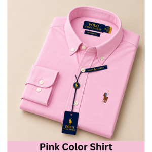Pink Color Oxford Cotton